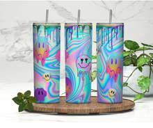 Load image into Gallery viewer, Dripping smiley Tumbler