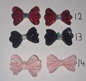 mini  pigtail bows