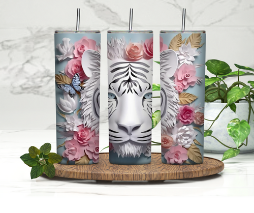 White Tiger Tumbler