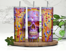 Load image into Gallery viewer, Colourful skull Tumbler