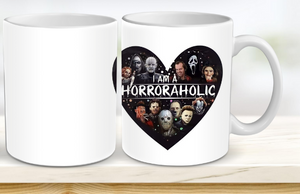 I'm a horroraholic mug