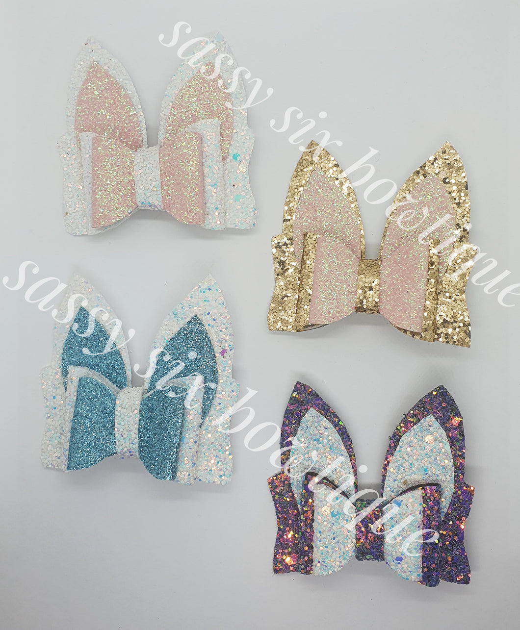 Small Easter bunny ear bows
