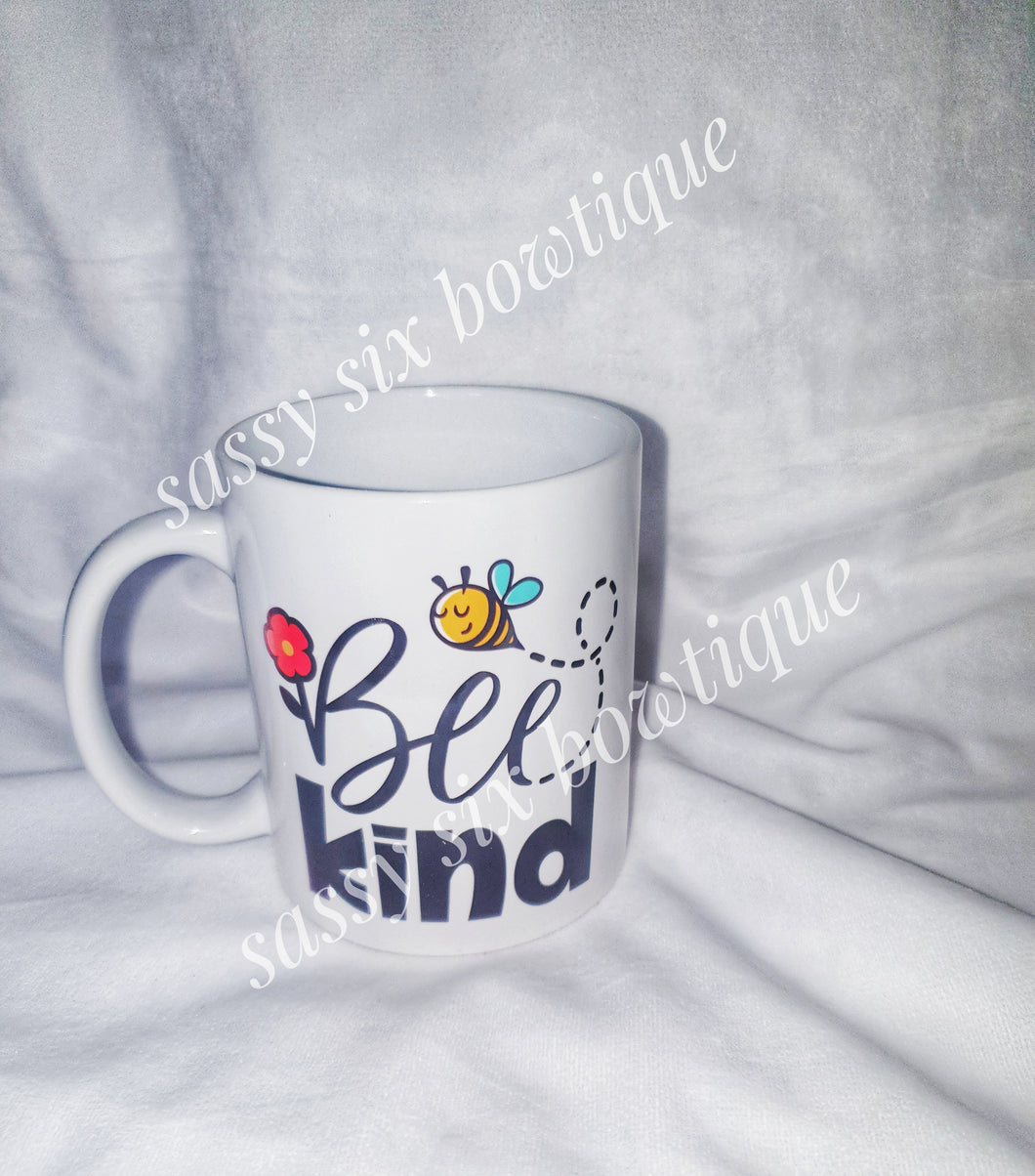 Bee kind coffee cup
