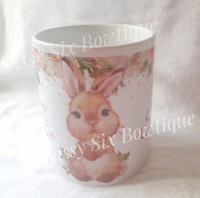 Load image into Gallery viewer, Personalised floral Easter bunny mug
