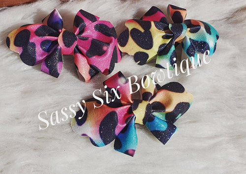 Rainbow leopard bow