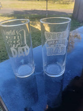 Load image into Gallery viewer, Etched hi ball Father&#39;s day glasses